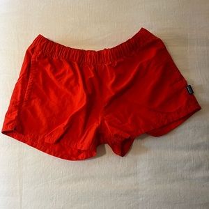 RED/ORANGE PATAGONIA BARELY BAGGIES SHORTS